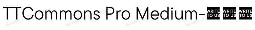 TTCommons Pro Medium字体转换